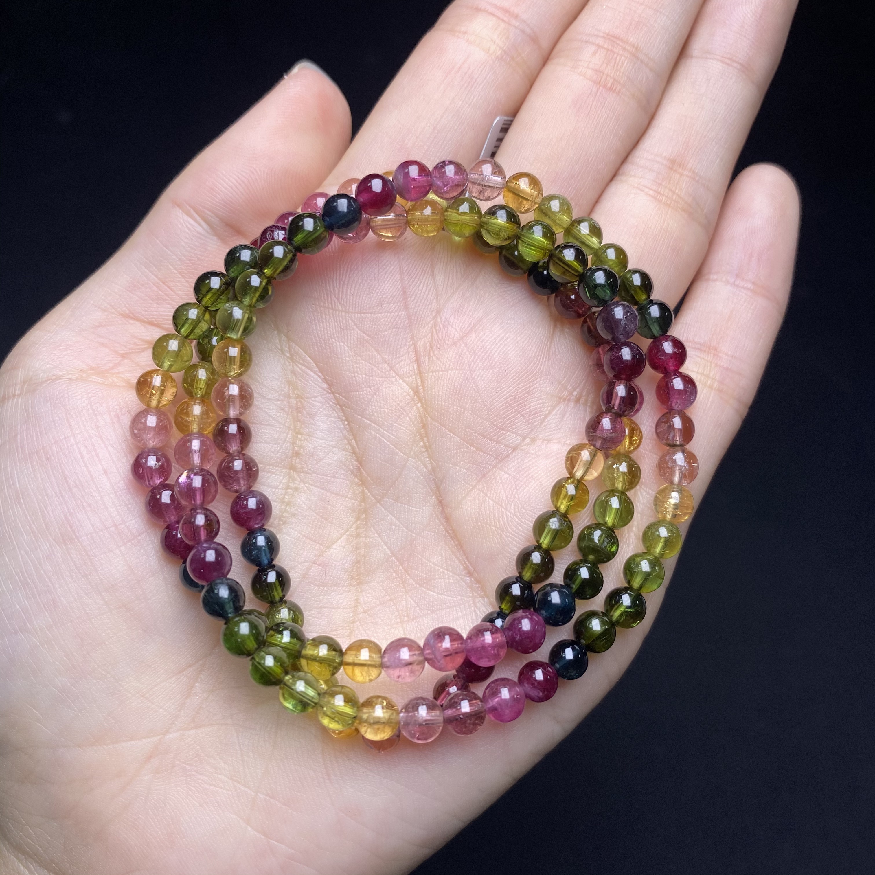 q194 碧玺多圈手链多样性发一5mm+