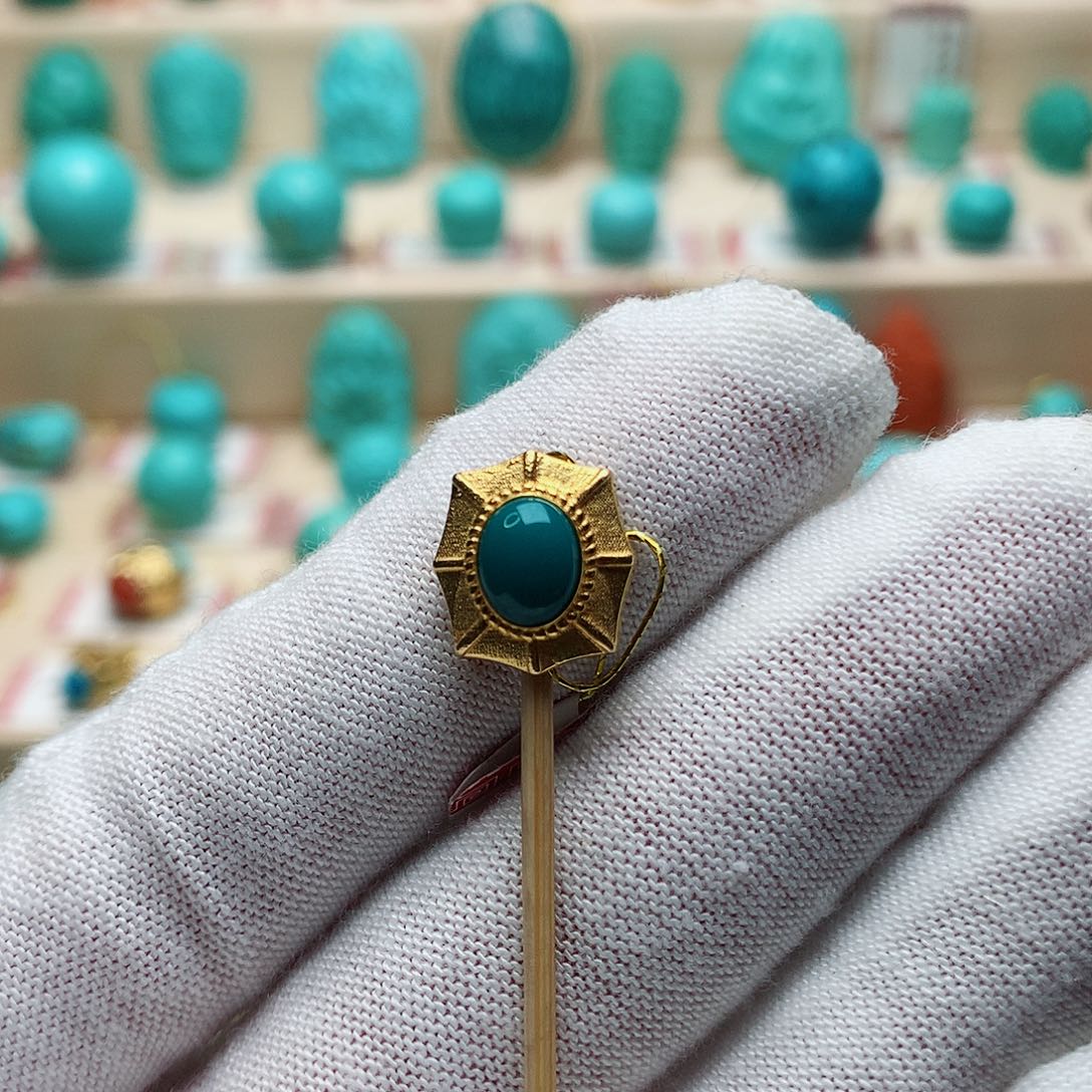 绿松石珠宝半成品未镶嵌