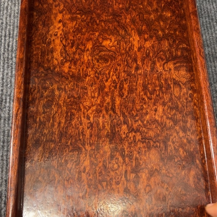 茶***店木缅甸花梨独板托盘