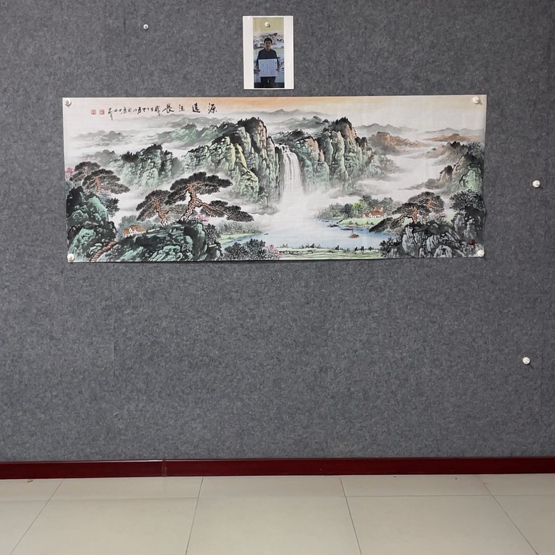 国画小六尺178.69画芯 捡漏