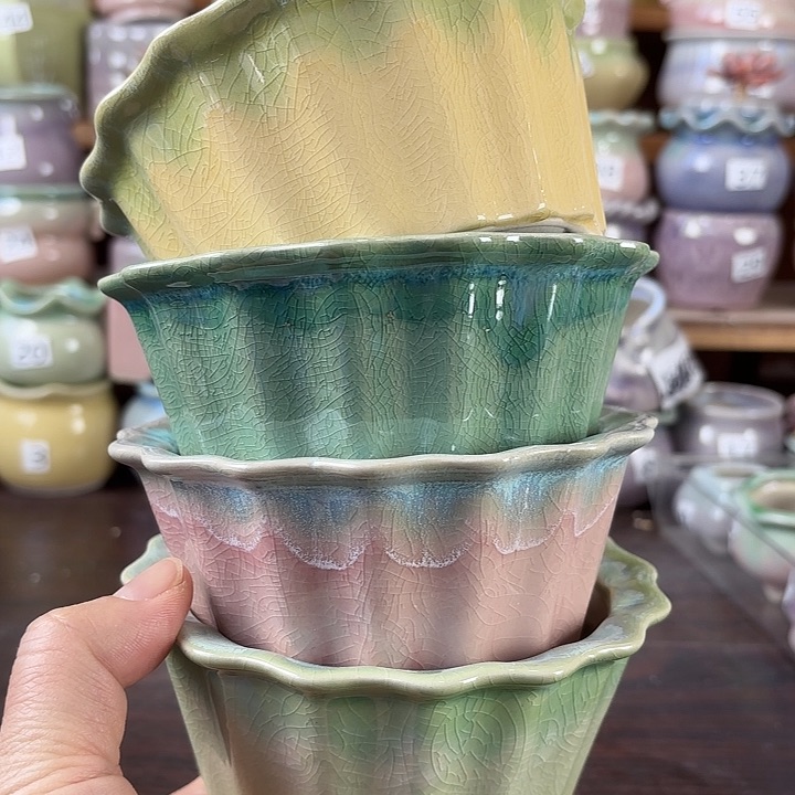 红陶量货/口高深浅搭配发4个