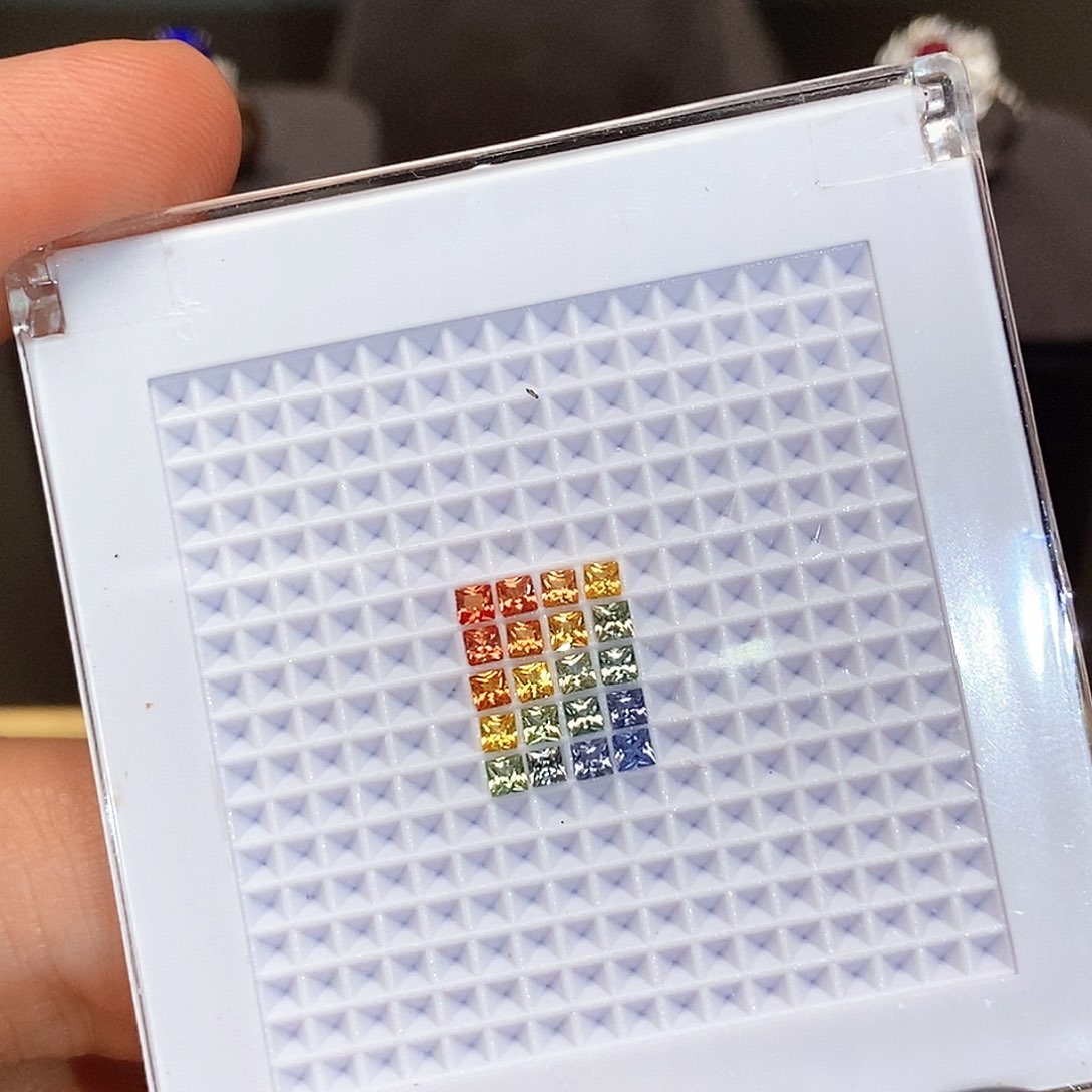 彩色蓝宝石裸石未镶嵌1克拉