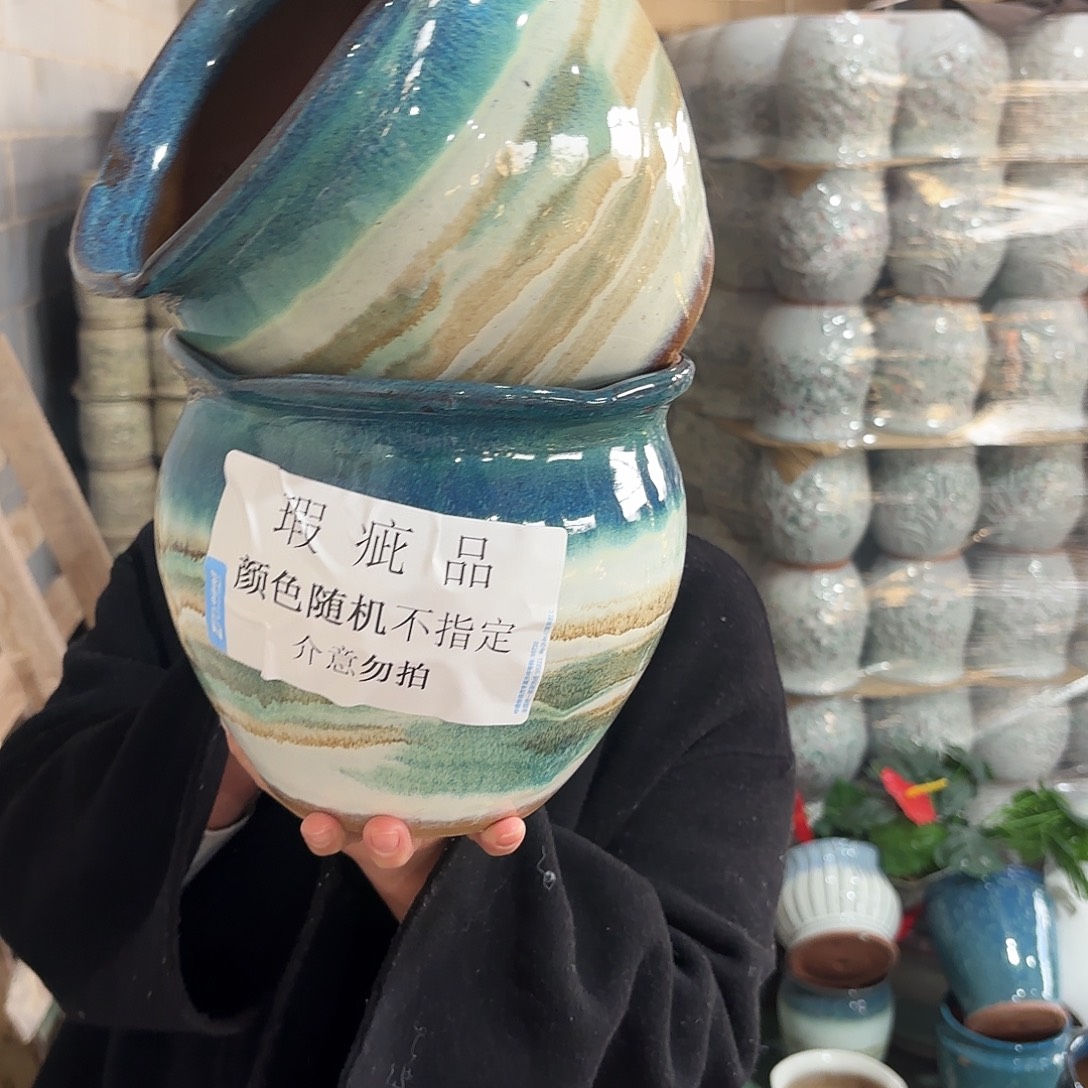 红陶瑕疵高18/20两个