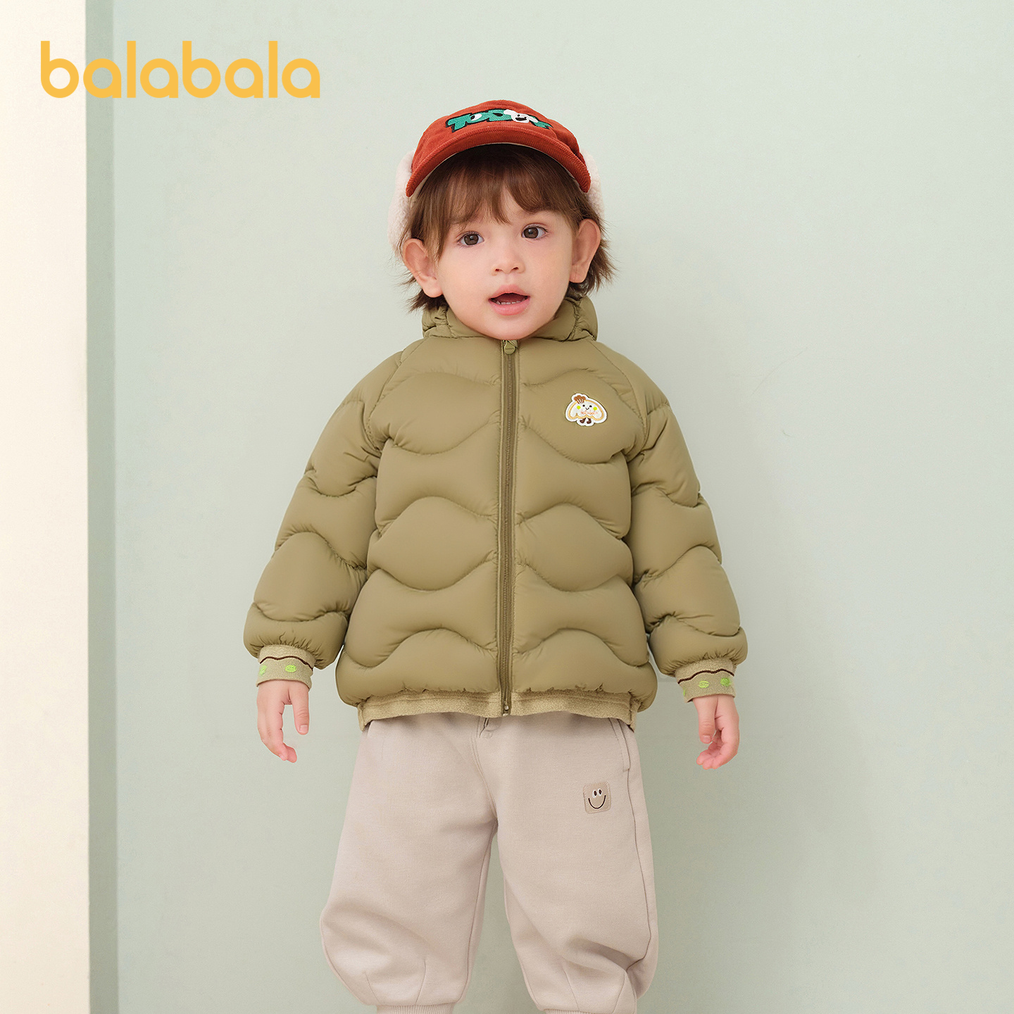 【商场同款】巴拉巴拉儿童羽绒服拼接假两件外套男女童冬装2025新