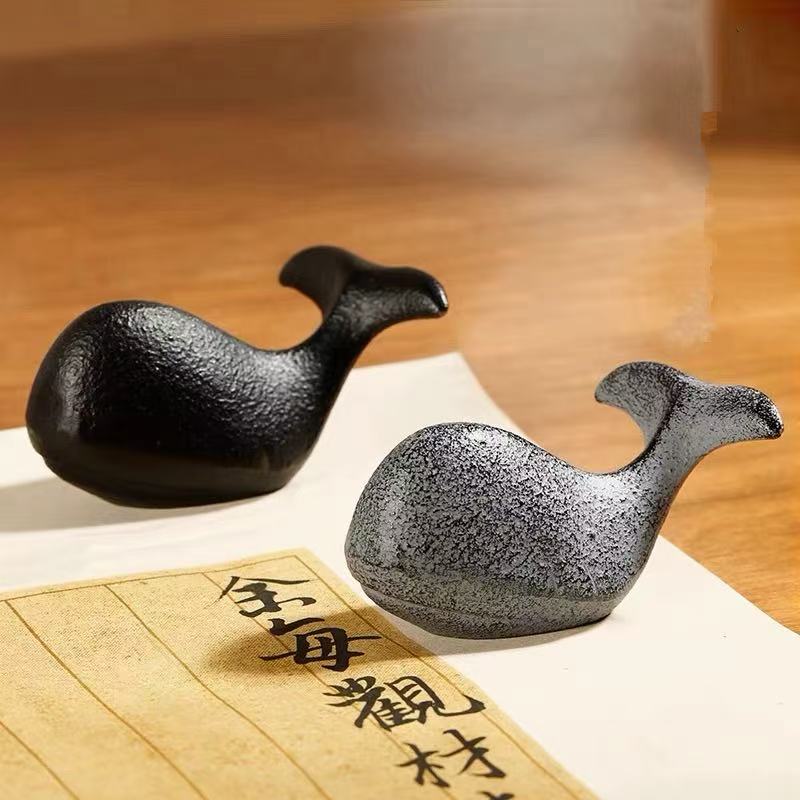 [小鲸鱼文镇]  文镇笔搁 黑色/复古色款笔搁