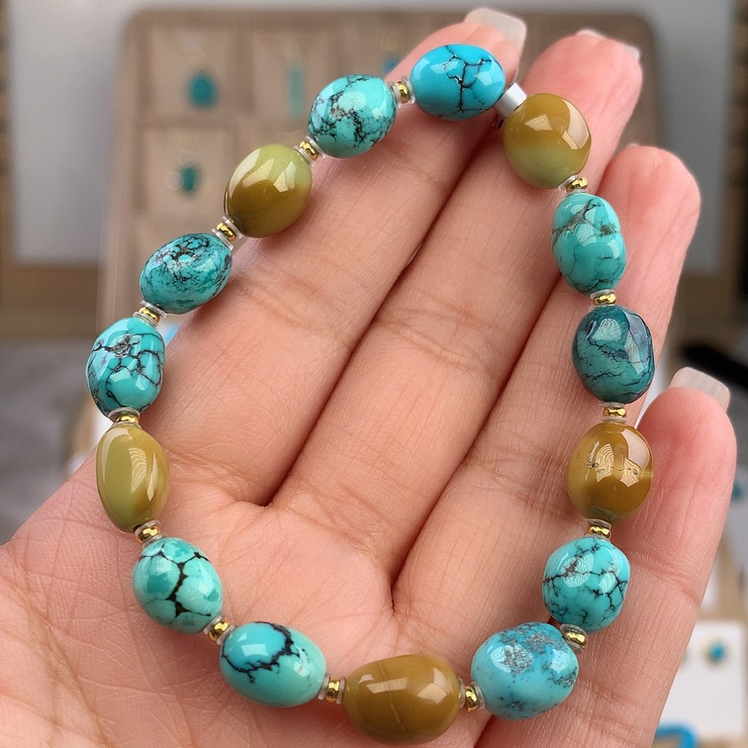 绿松石未镶嵌手链