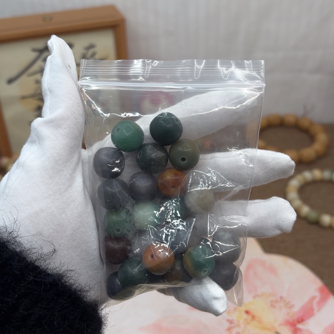 吊坠菩提根/象牙果14干磨瑕疵桶散珠25颗670