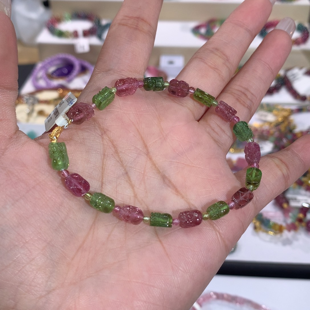 未镶嵌手串手链碧玺