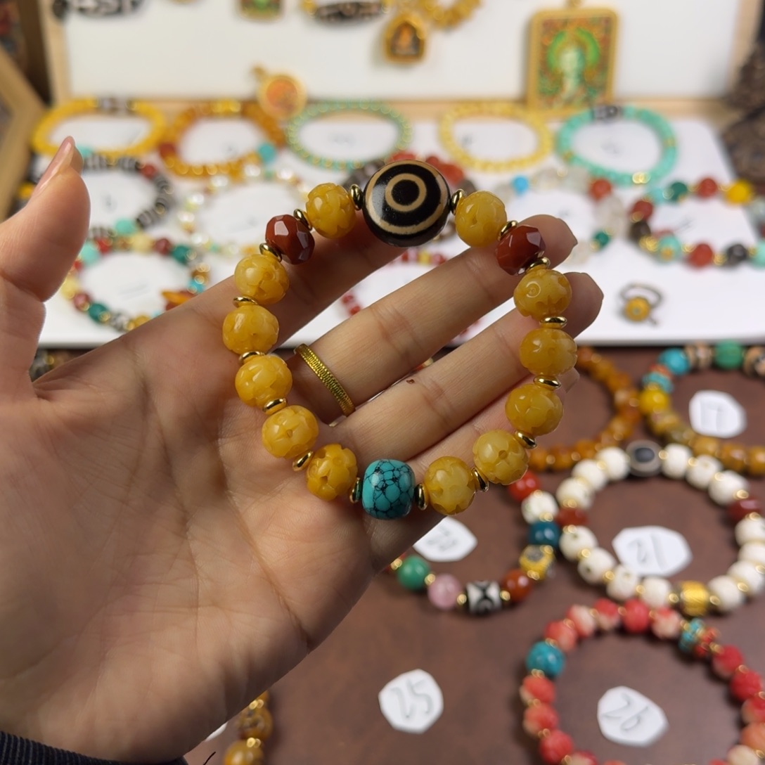 泥塑直播间手串珠子链接