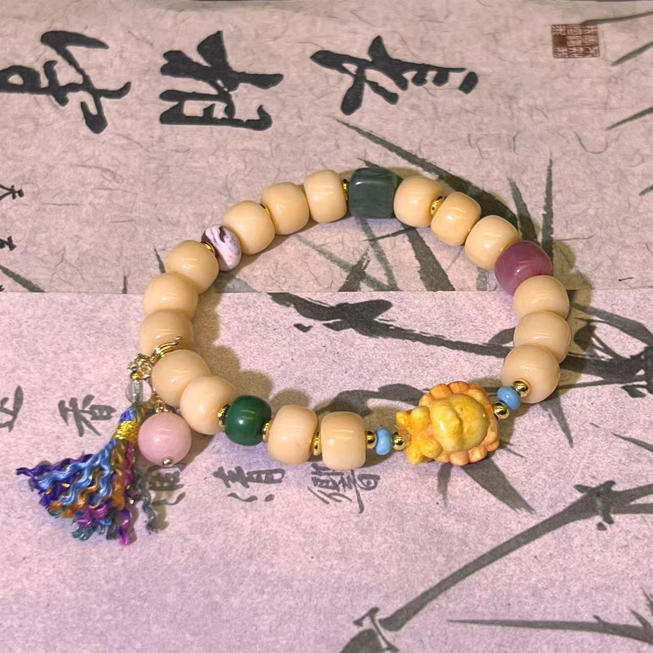 F08  玛瑙小狮子手串 多样性发其一