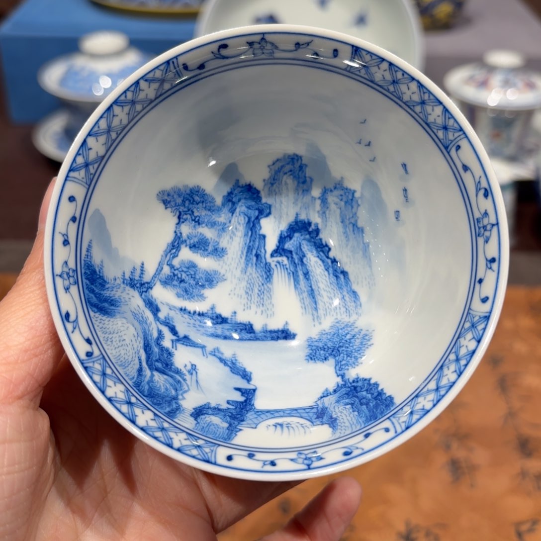 瓷片景德镇纯手工手绘