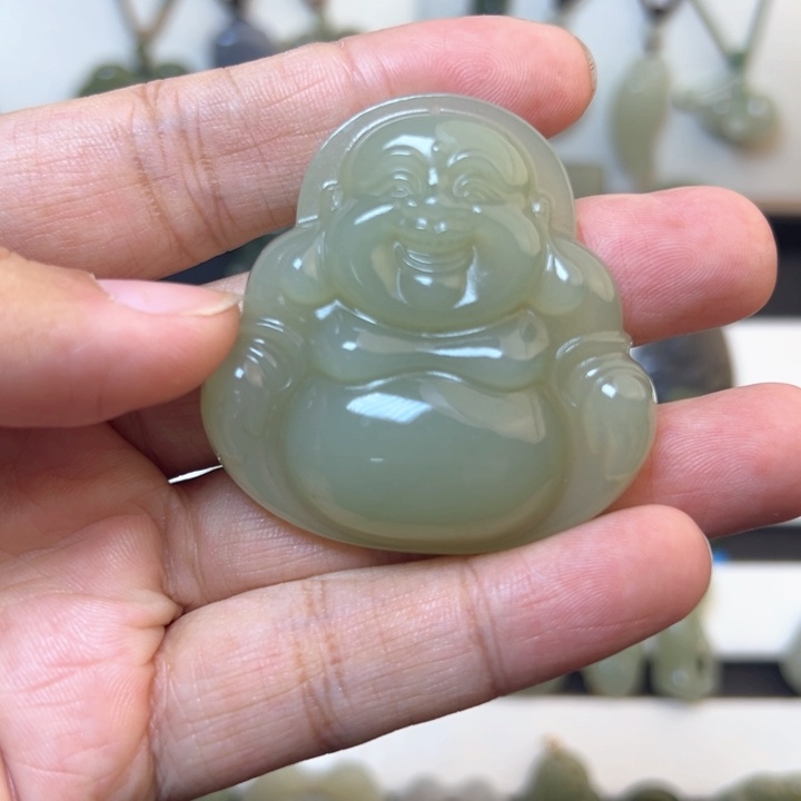 和田玉吊坠(不含链)未镶嵌666