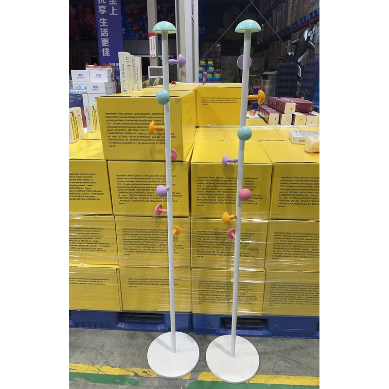 儿童衣架落地卧室卡通立式衣帽架不占空间挂衣架创意网红挂书包架