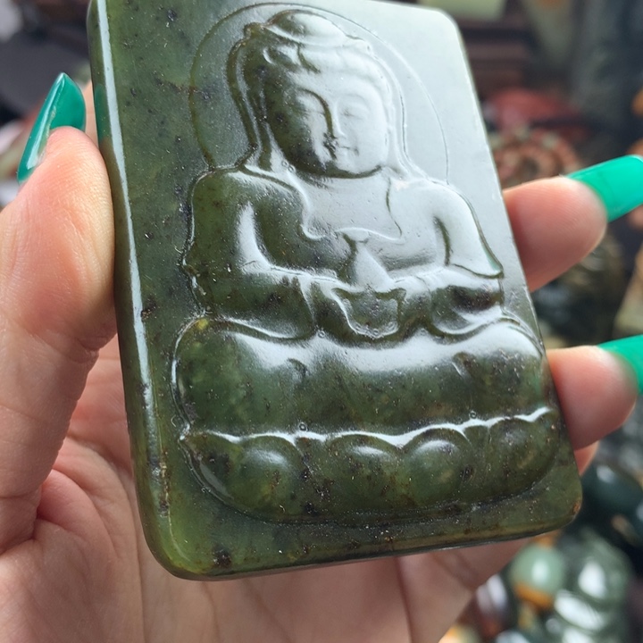 岫岩河磨玉（透闪石质玉）挂件未镶嵌