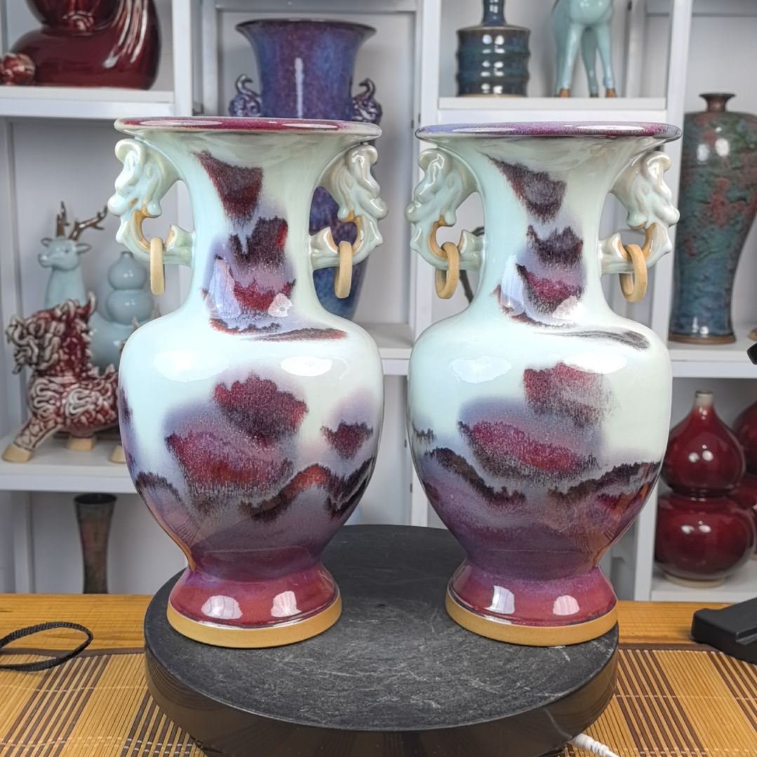 摆件钧瓷摆件神后镇钧瓷