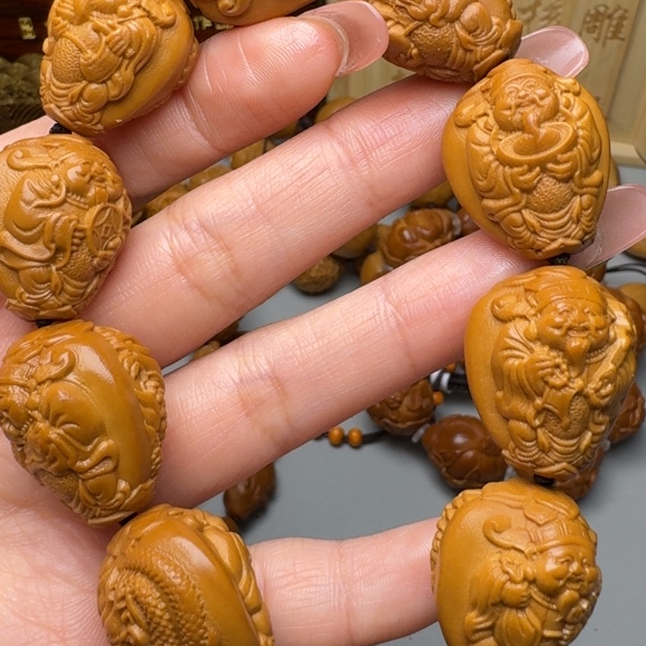 橄榄核手串/手链九龙财神