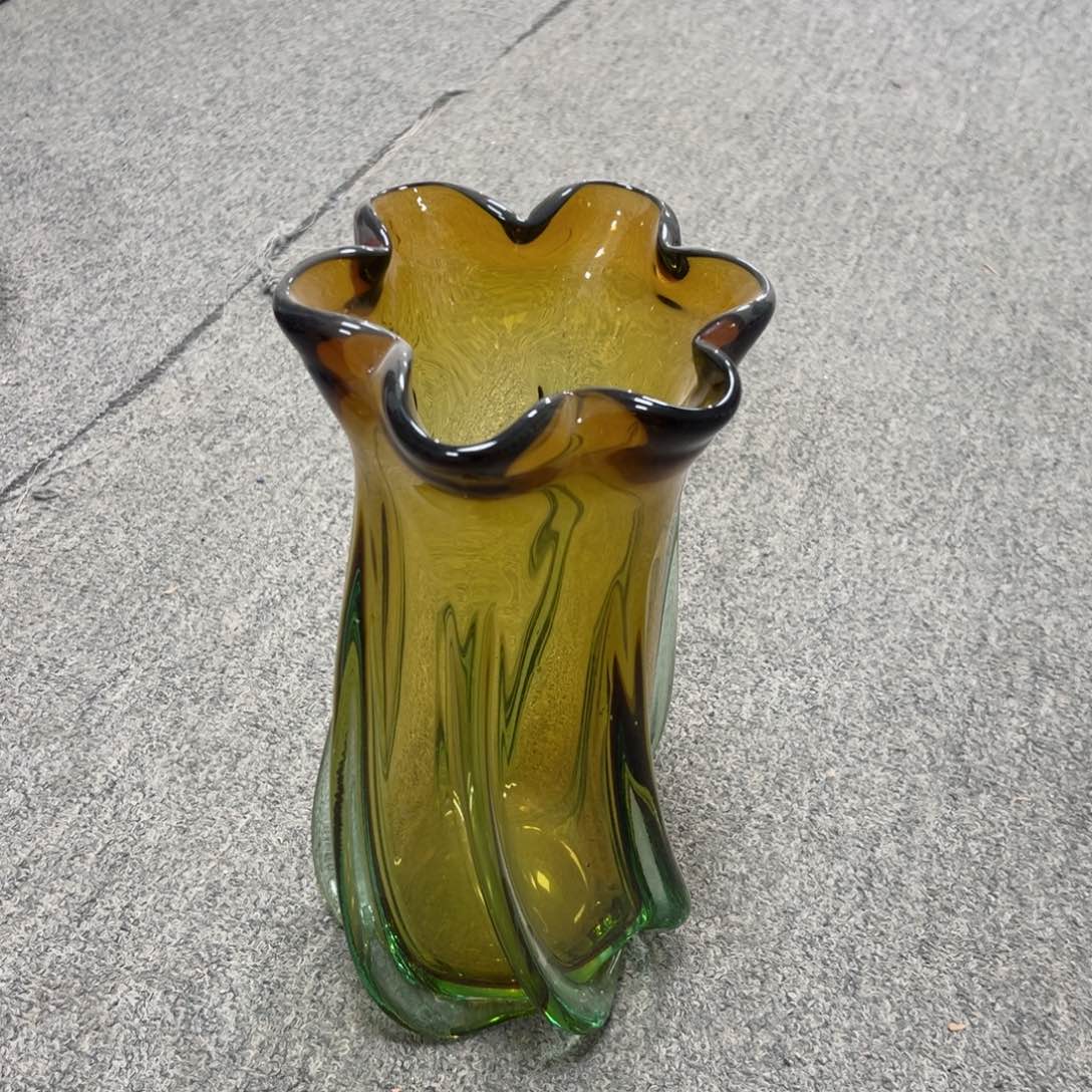 东*高 33 轻奢琉璃花器福利正常手工痕迹