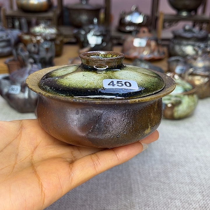 裸柴烧陶瓷手工茶器