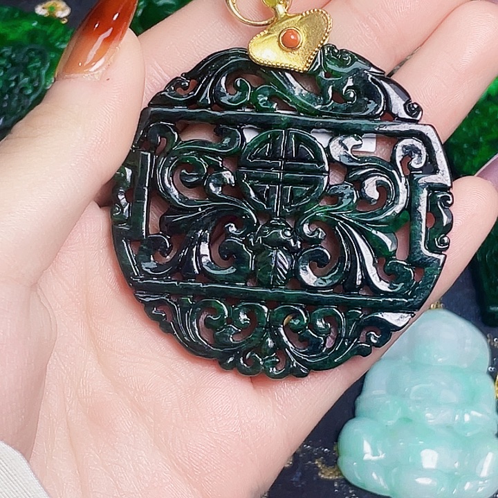 翡翠银S925镶嵌颈饰多样性