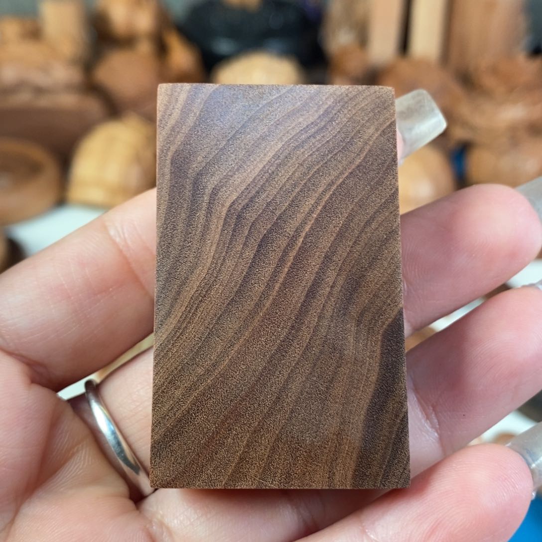 檀香木吊坠老山檀香横纹黑肉351无事牌