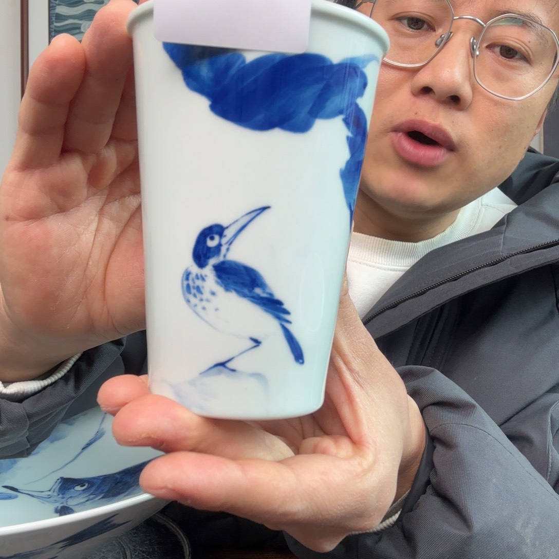 杯旷**?一泓手作297翠鸟可乐杯