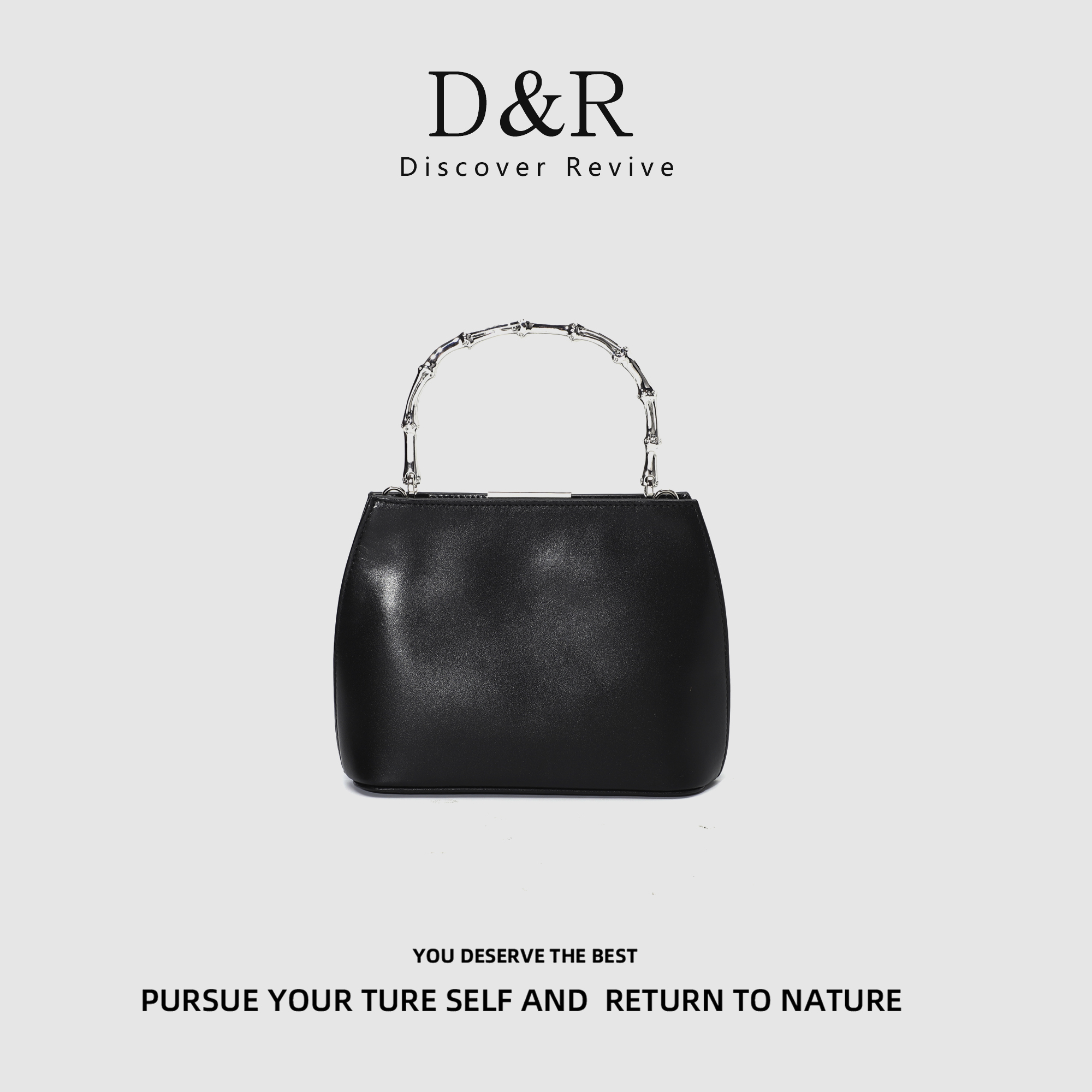 Discover Revive【原创竹节】单肩腋下百搭夹子包包E010