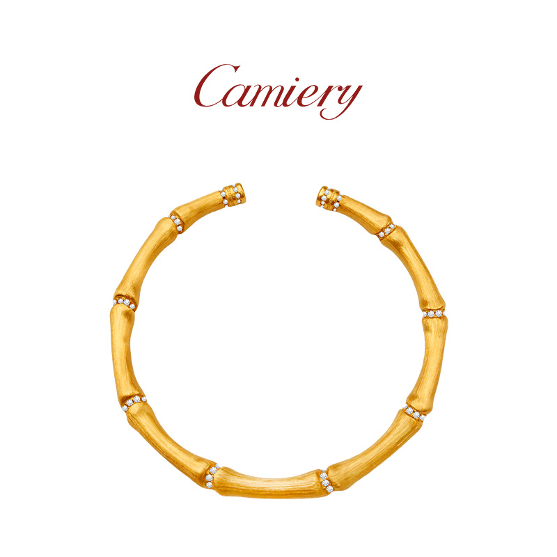 CAMIERY/卡美瑞 轻奢精致竹节手镯时尚百搭