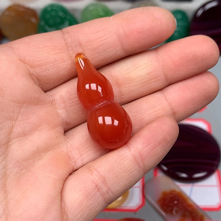 笑***生玛瑙/玉髓未镶嵌颈饰