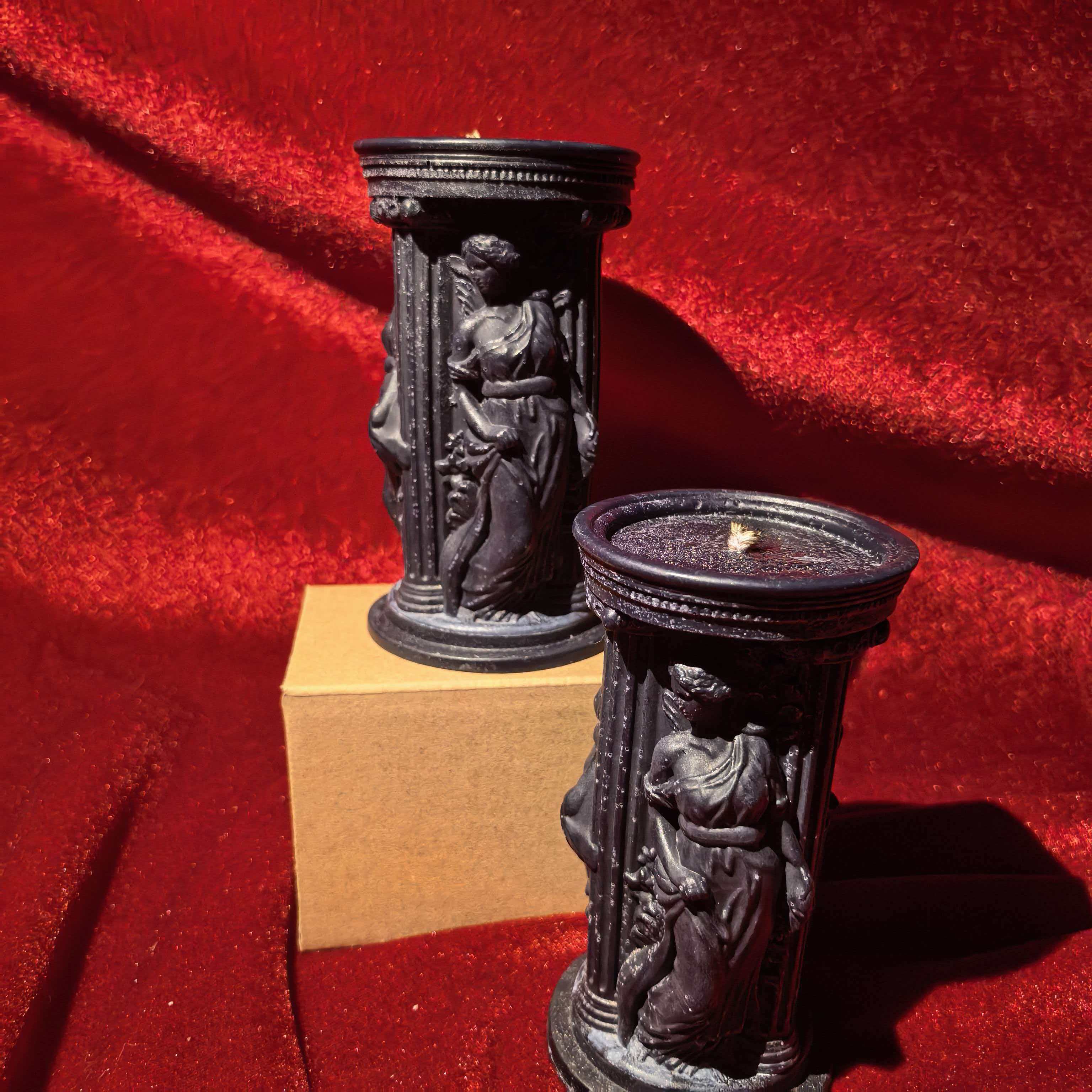 42度罗马柱低温可撕拉无烟蜡烛营造卧室情调氛围感