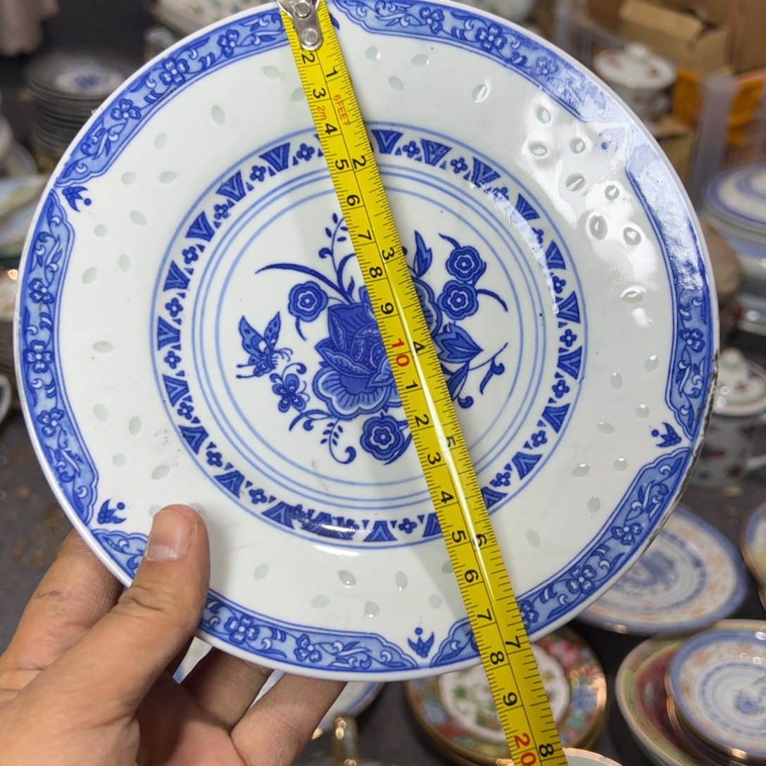 其他陶18厘米清香玲珑平盘