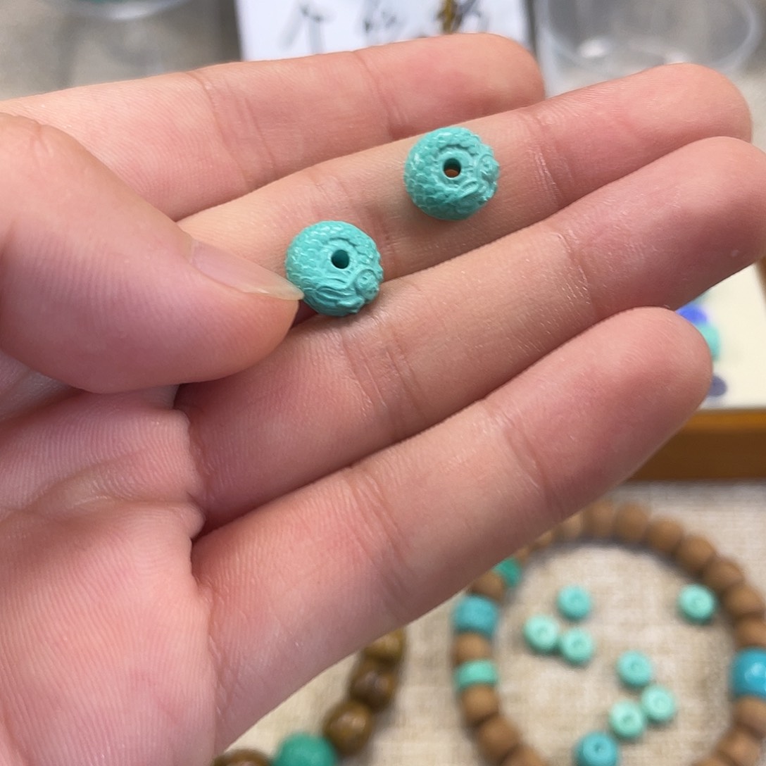 原生态湖北松配饰，直径10