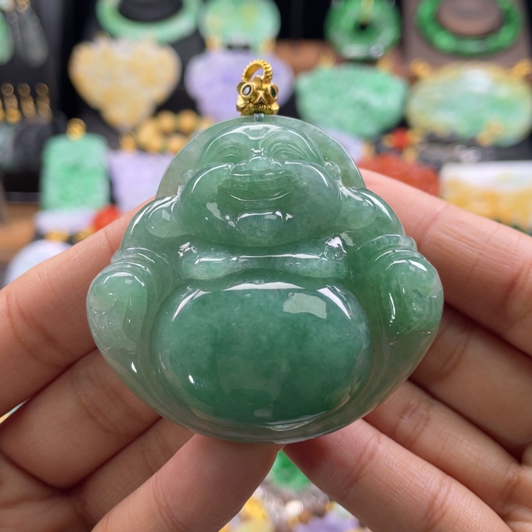 翡翠未镶嵌颈饰代编织