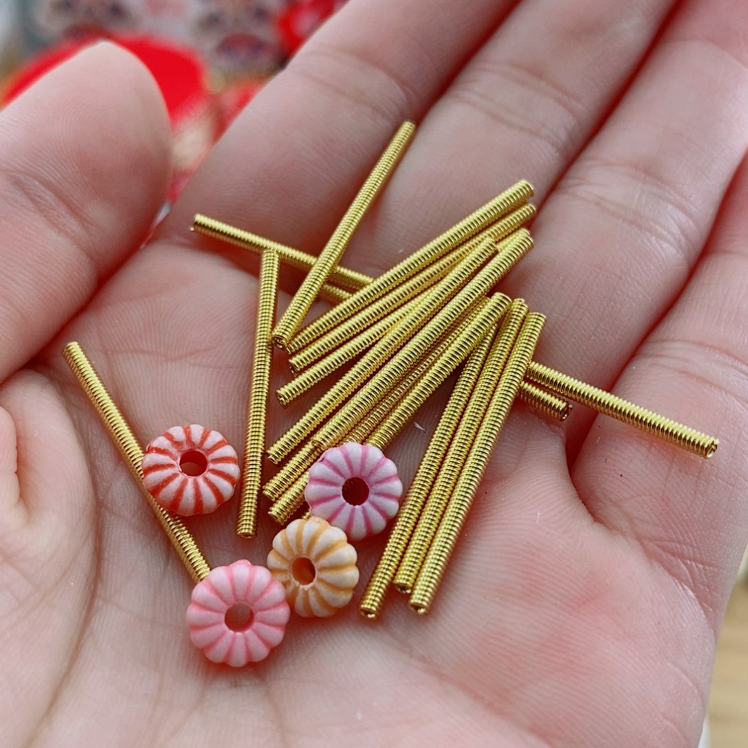 金色弹簧➕底座各100个