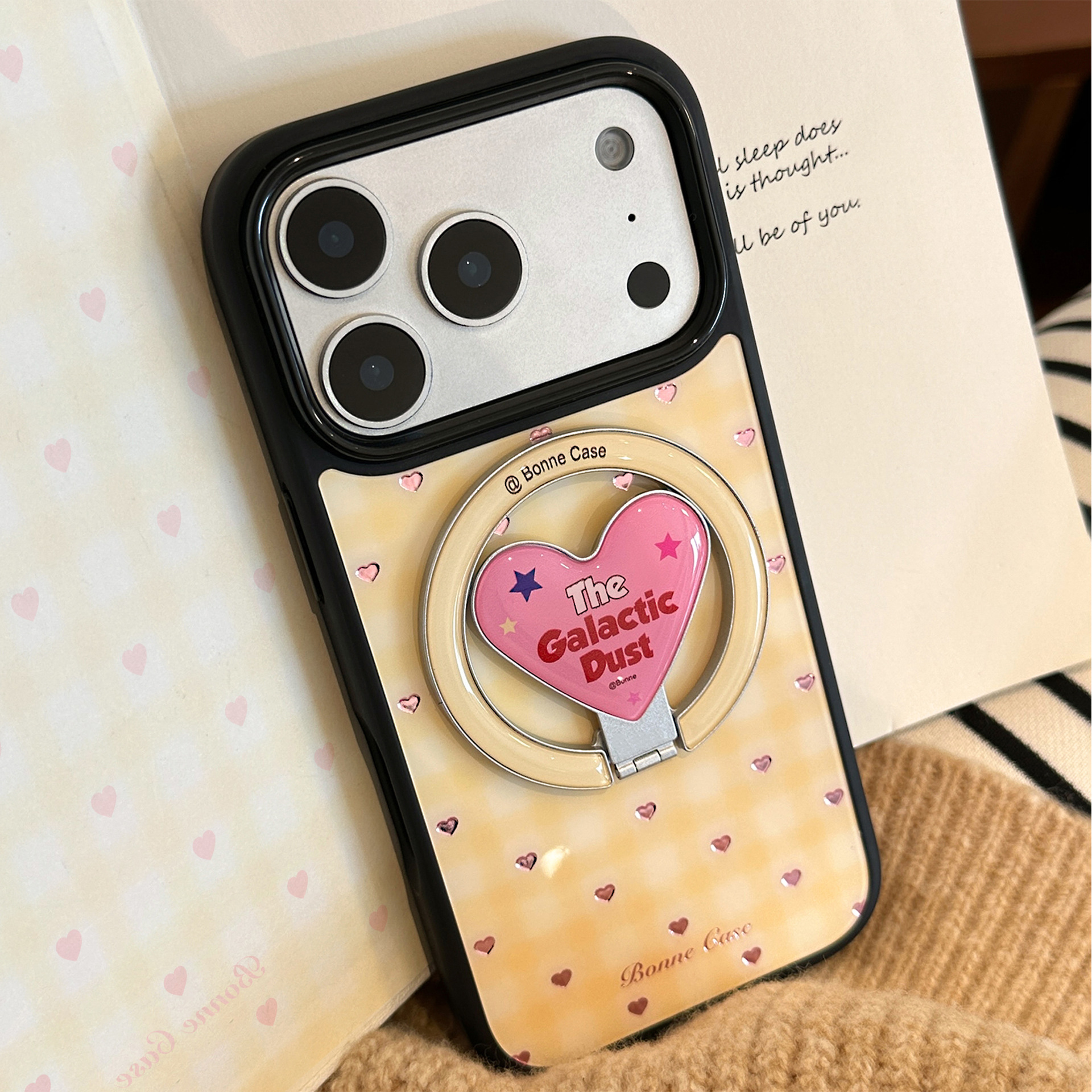 新款iphone16苹果17promax手机壳13鎏金格纹爱心14高颜值15硬套12