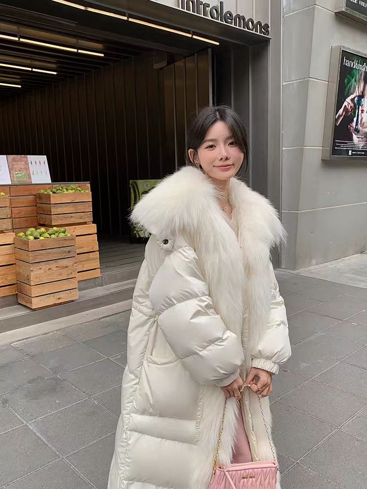 2025冬装新款鹅绒长款外套