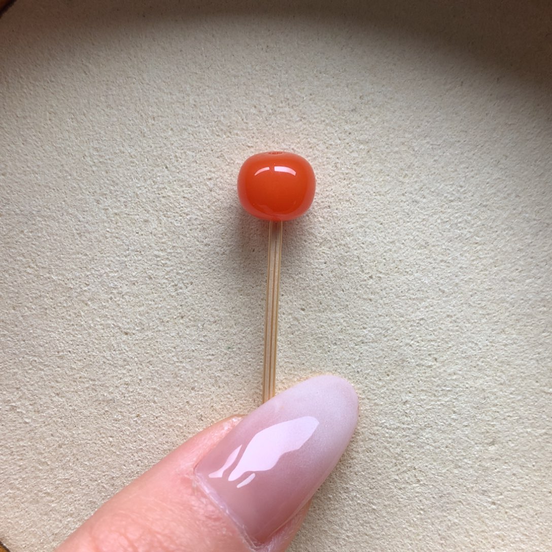 南红玛瑙未镶嵌保山天然原矿南红9mm+老型单珠