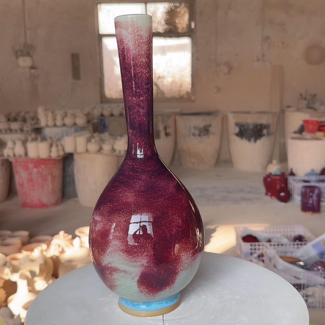 摆件陶郑家钧窑摆件