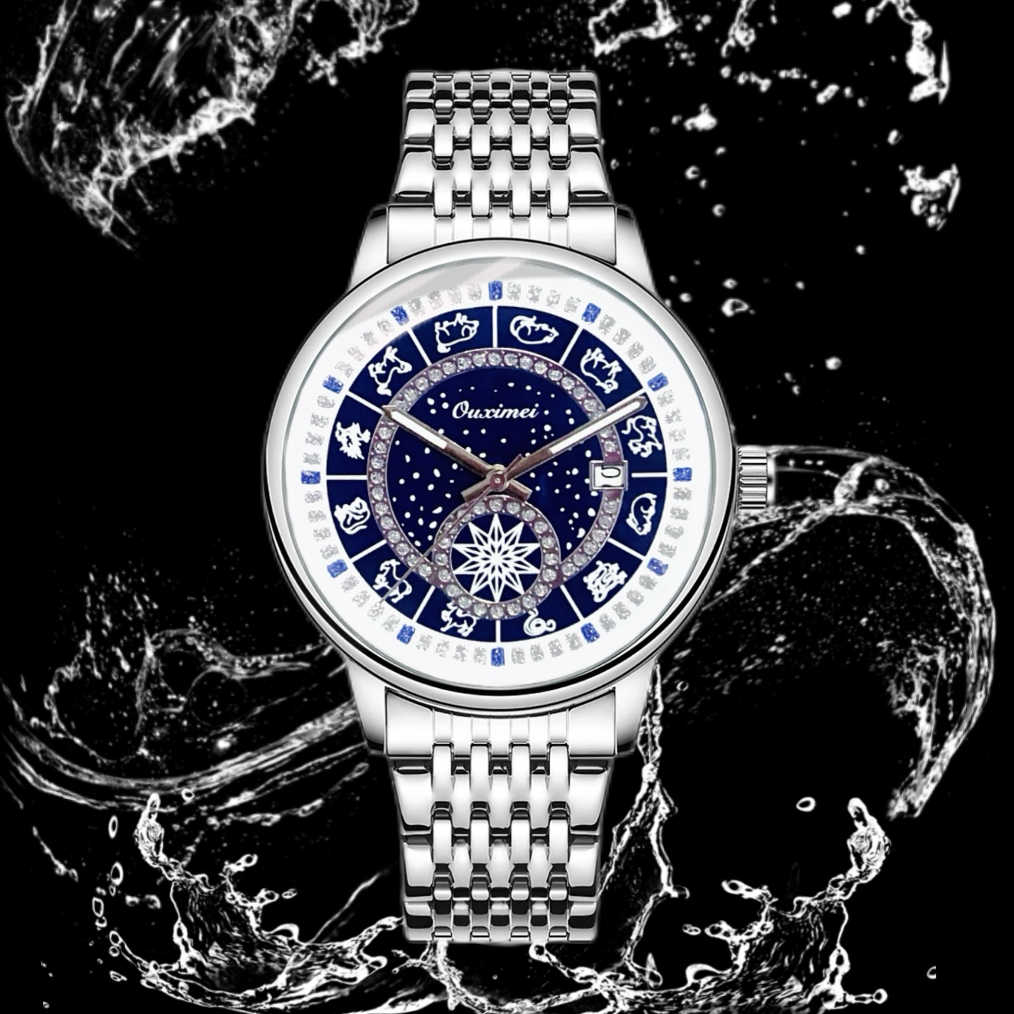 M经典时尚十二生肖系列全自动夜光防水男士腕表