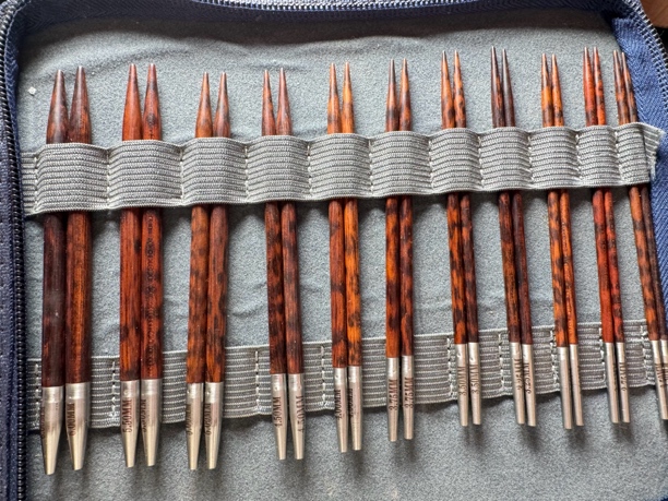 蛇纹木可拆毛衣针，（圆针）