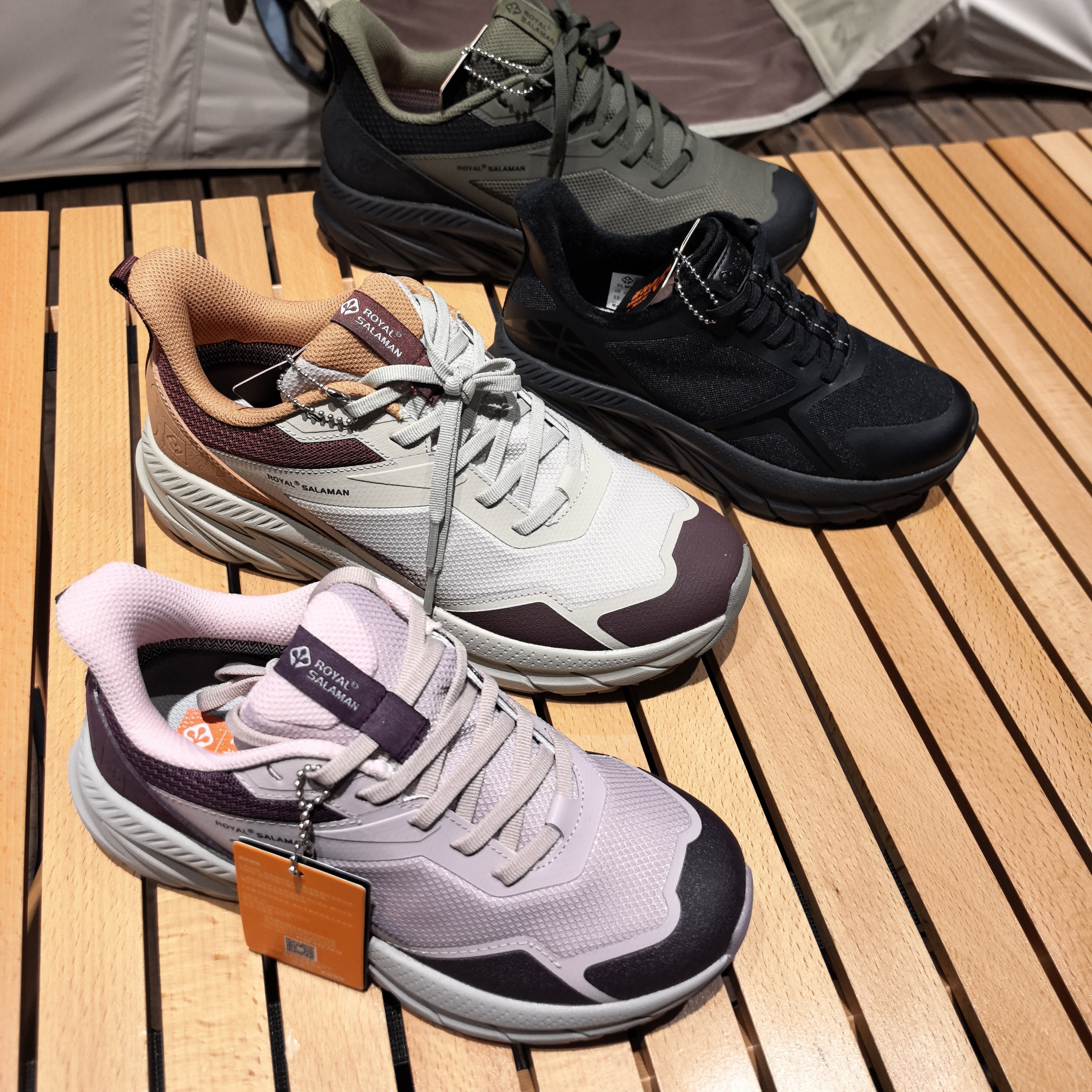 萨拉曼户外全防水防滑爬山越野休闲徒步登山鞋男女运动跑步鞋情侣