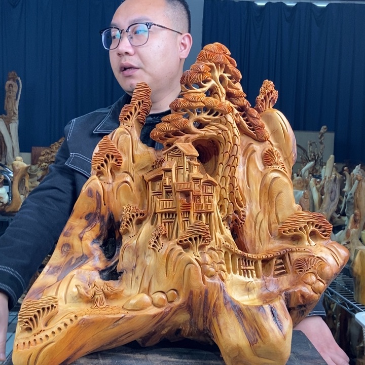 柏木（崖柏）山水倒流香送两盒香