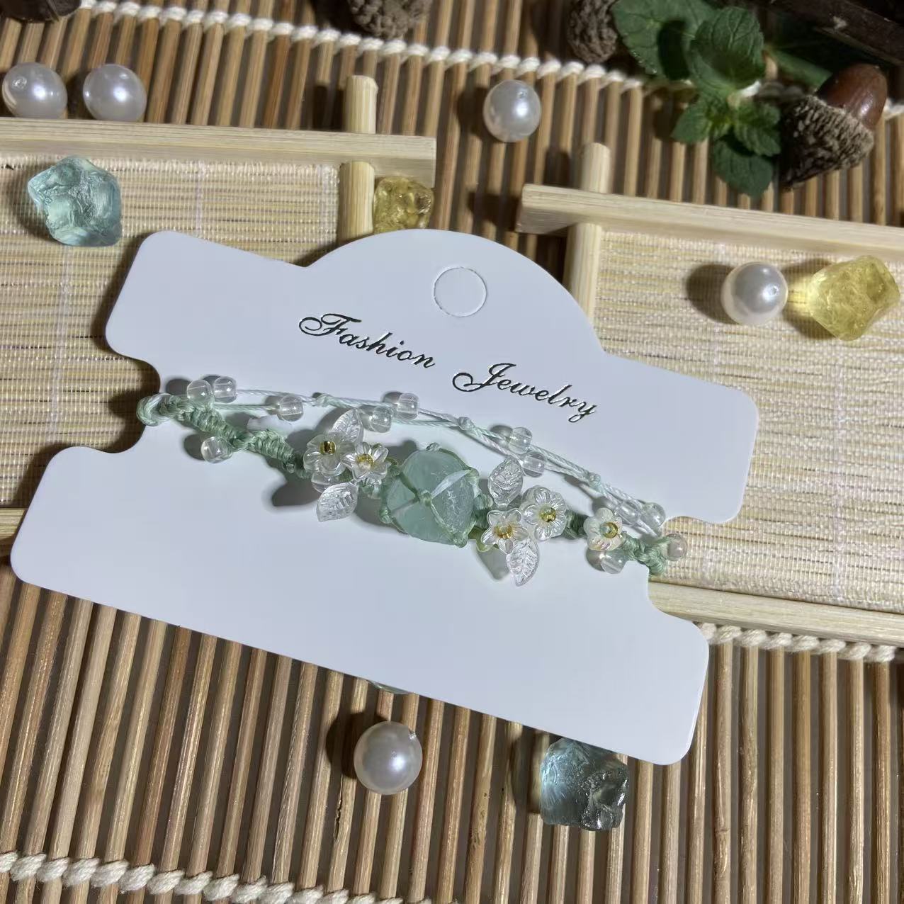 萤石编织手链【101-150】macrame手工编织森系甜美手链