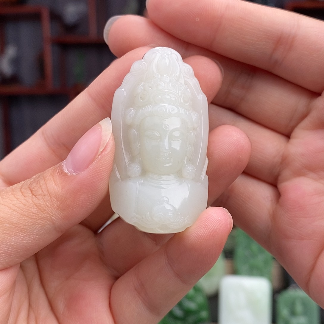 和田玉未镶嵌挂件