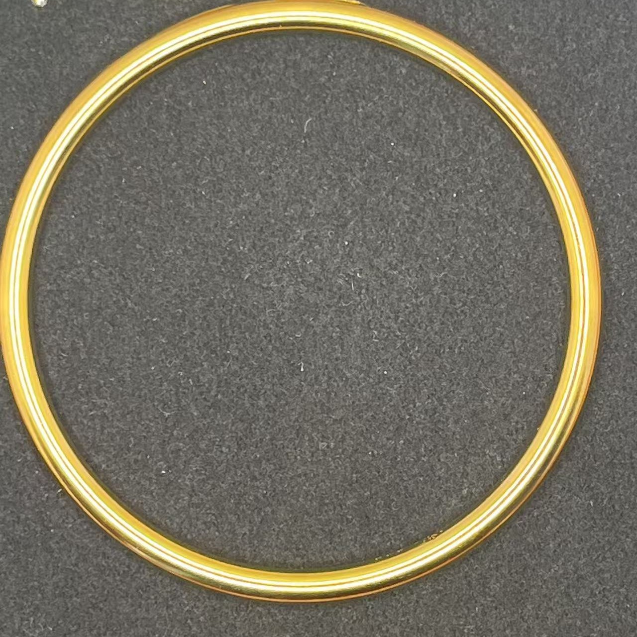 合金手镯 经典素圈4n金色保色久背面999同款适合所有年龄镯子饰品