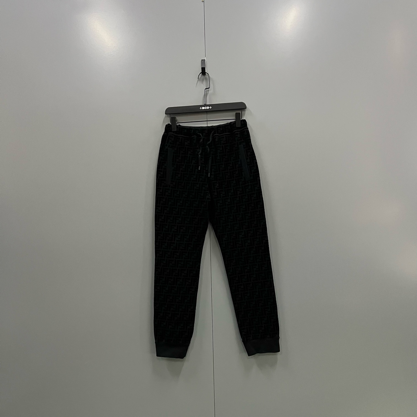 99新 FENDI/芬迪 tt13 黑色植绒双F卫裤 44码/98新/016446