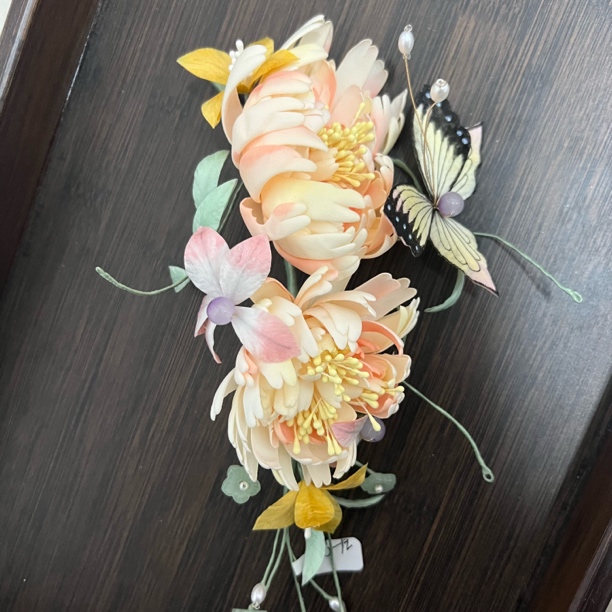 不是绒花春亦归古风发饰发簪 手工制作默认微瑕