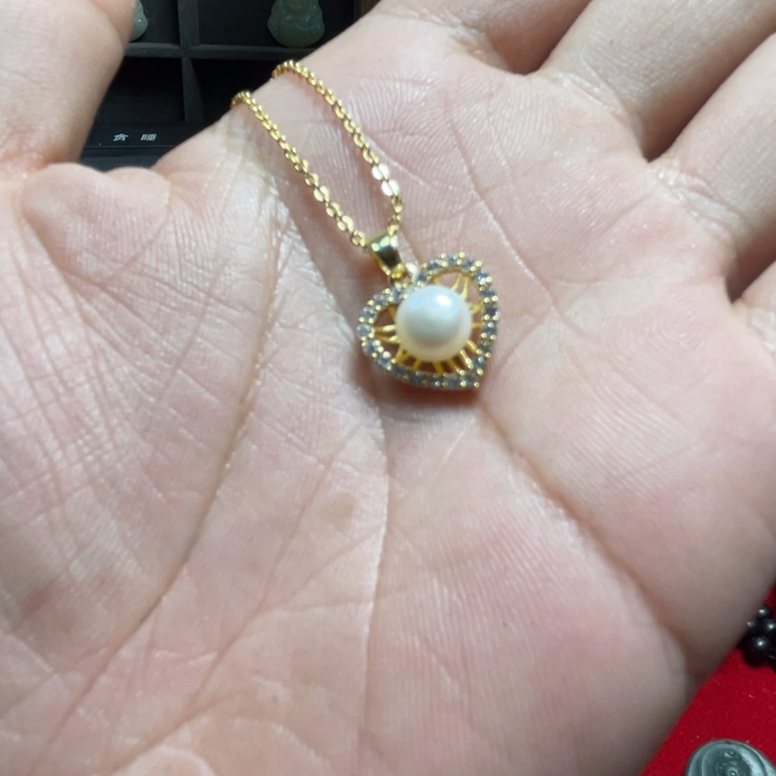 淡水珍珠颈饰合金