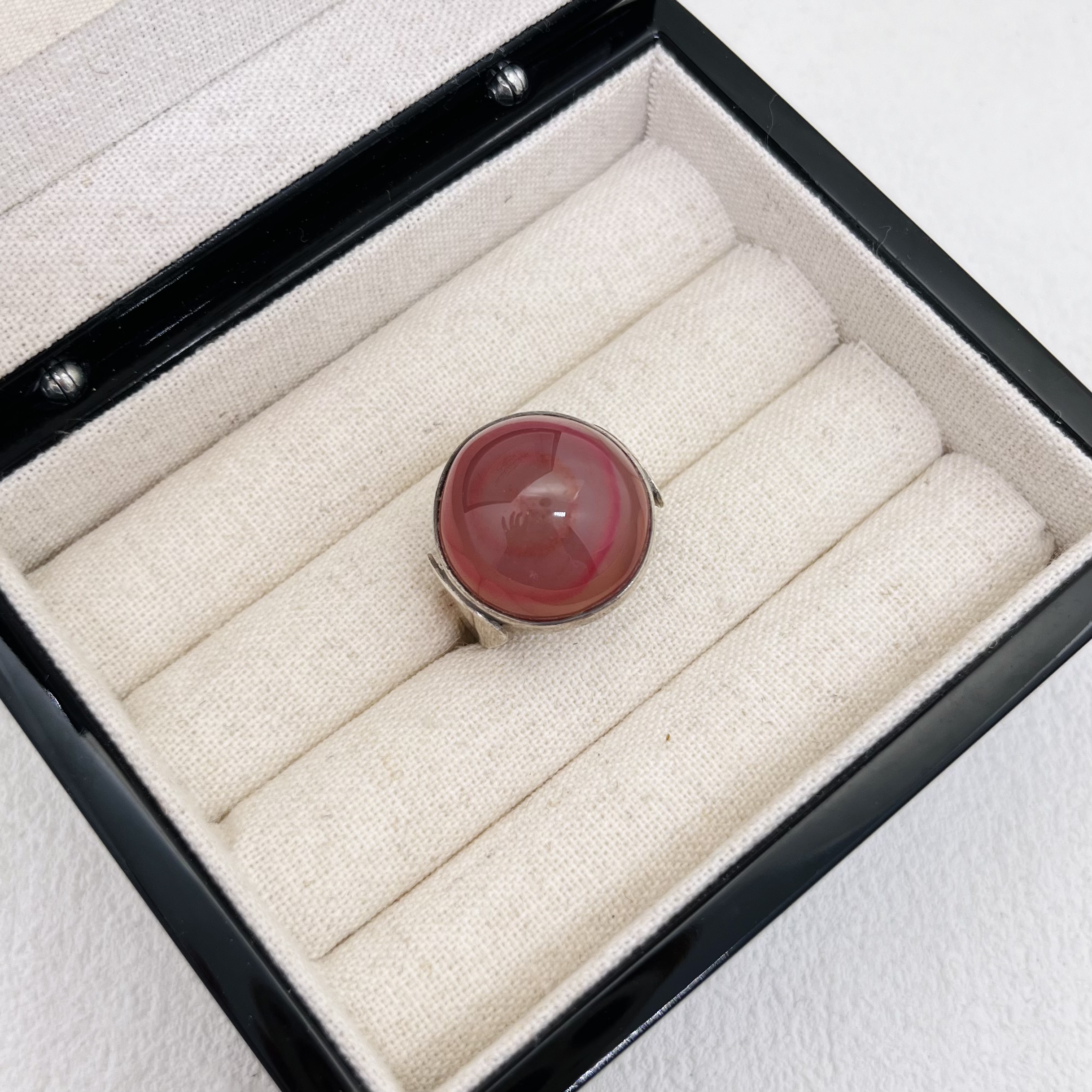 925银玻璃戒指 「Lily中古」VTG戒指101593