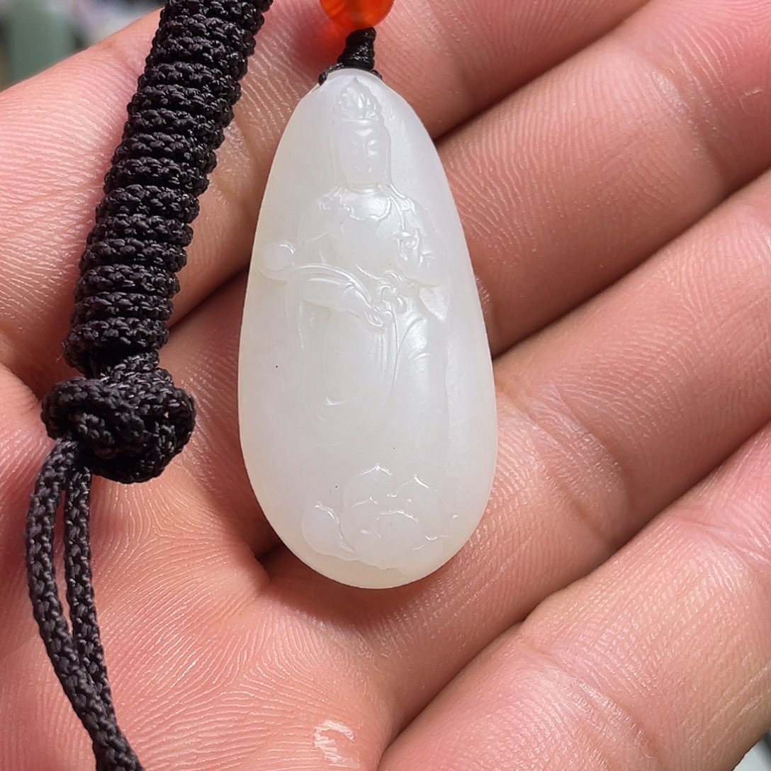 @***泽和田玉（糖玉）未镶嵌吊坠(不含链)吊坠