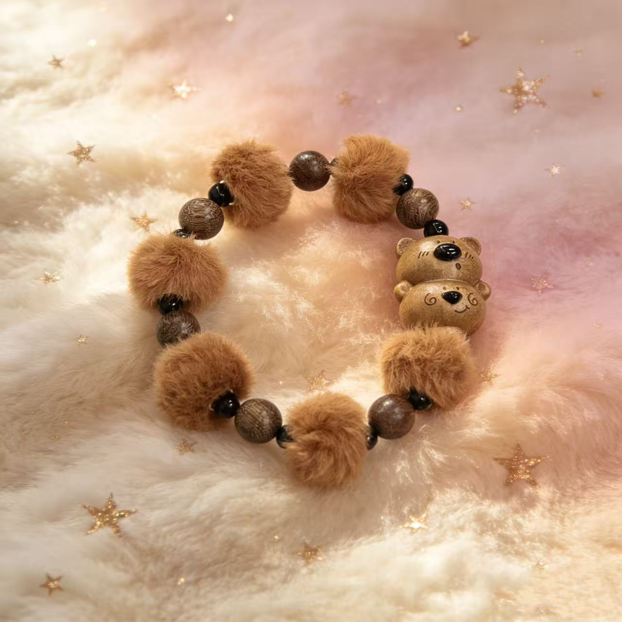 榉木毛熊手串10m*（多样性发一件）